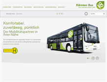 Tablet Screenshot of kaernten-bus.at